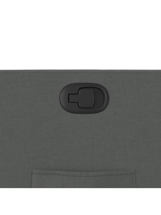 Polohovací křeslo tmavě šedé textil