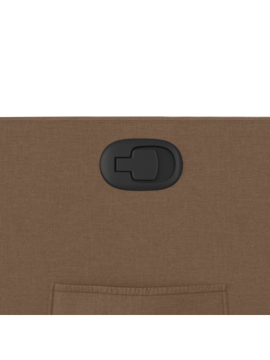 Polohovací křeslo hnědé textil