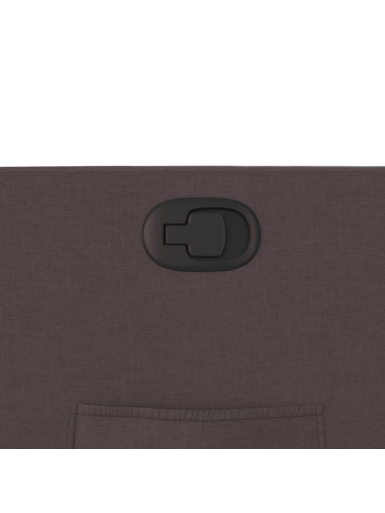 Polohovací křeslo tmavě hnědé textil