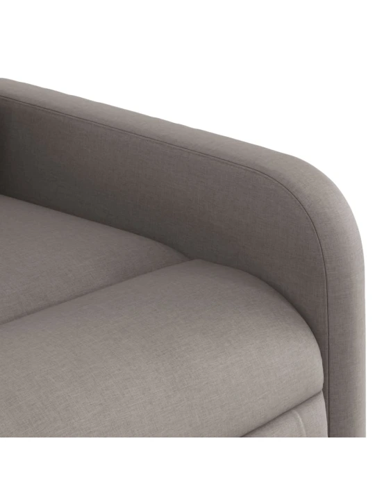 Polohovací křeslo taupe textil