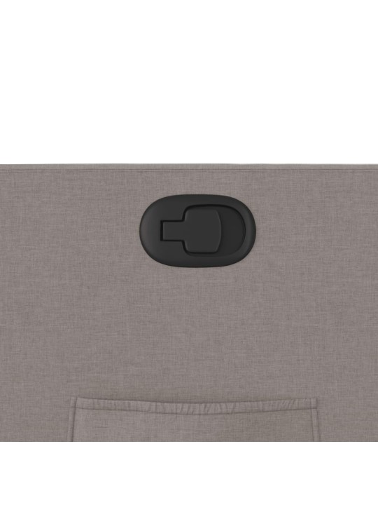 Polohovací křeslo taupe textil