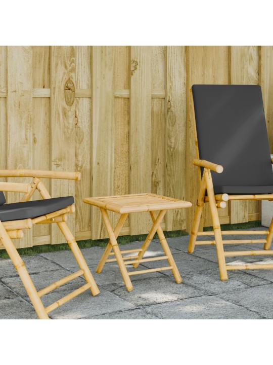 Skládací zahradní stůl 45 x 45 x 45 cm bambus