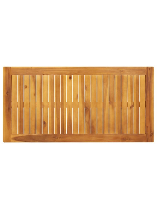 Zahradní jídelní stůl 110 x 55 x 75 cm masivní akáciové dřevo