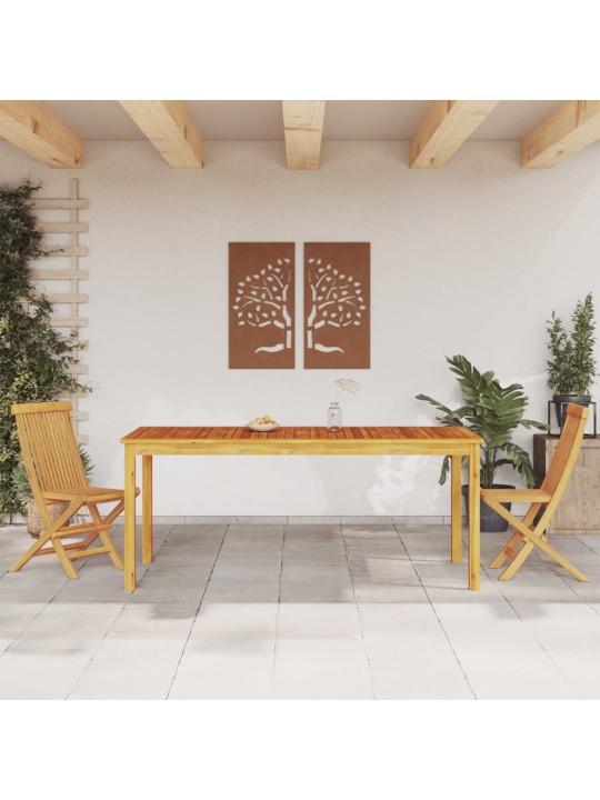 Zahradní jídelní stůl 180 x 90 x 75 cm masivní akáciové dřevo