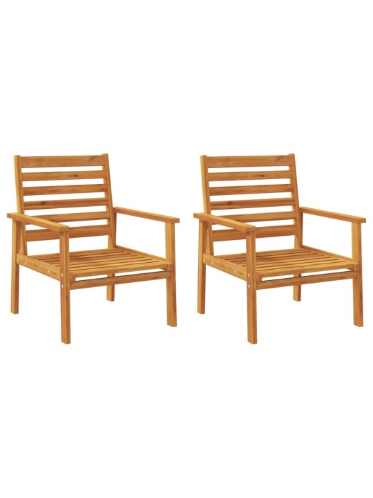 Zahradní židle 2 ks 66,5 x 65 x 81 cm masivní akáciové dřevo