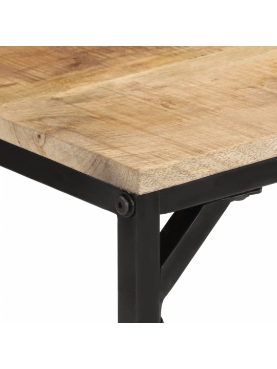 Jídelní stůl 110 x 55 x 75 cm masivní hrubé mangovníkové dřevo