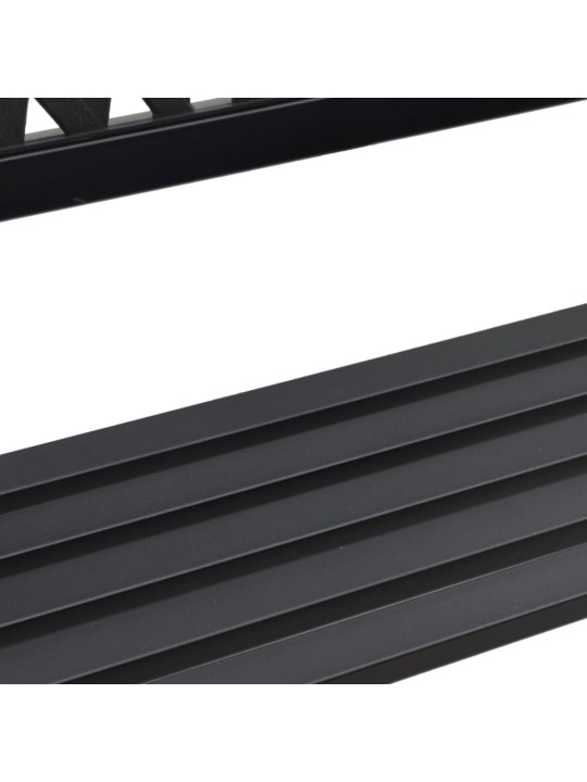 Zahradní lavice černá 120 cm ocel