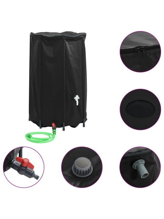 Nádrž na vodu s kohoutkem skládací 500 l PVC