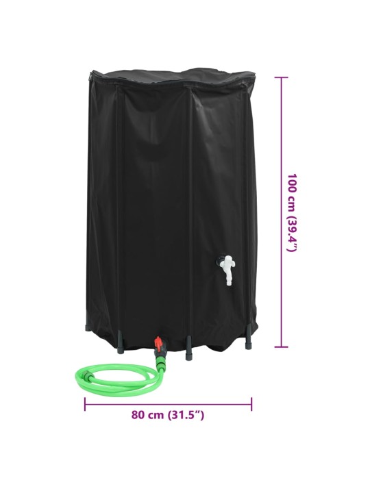 Nádrž na vodu s kohoutkem skládací 500 l PVC