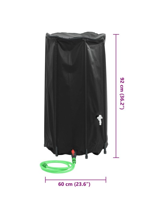 Nádrž na vodu s kohoutkem skládací 250 l PVC