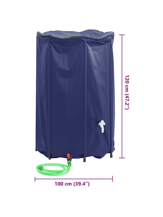 Nádrž na vodu s kohoutkem skládací 1 000 l PVC
