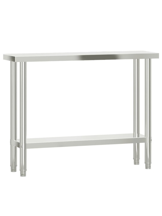 Kuchyňský pracovní stůl 110 x 30 x 85 cm nerezová ocel