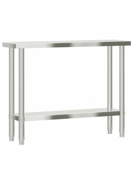 Kuchyňský pracovní stůl 110 x 30 x 85 cm nerezová ocel