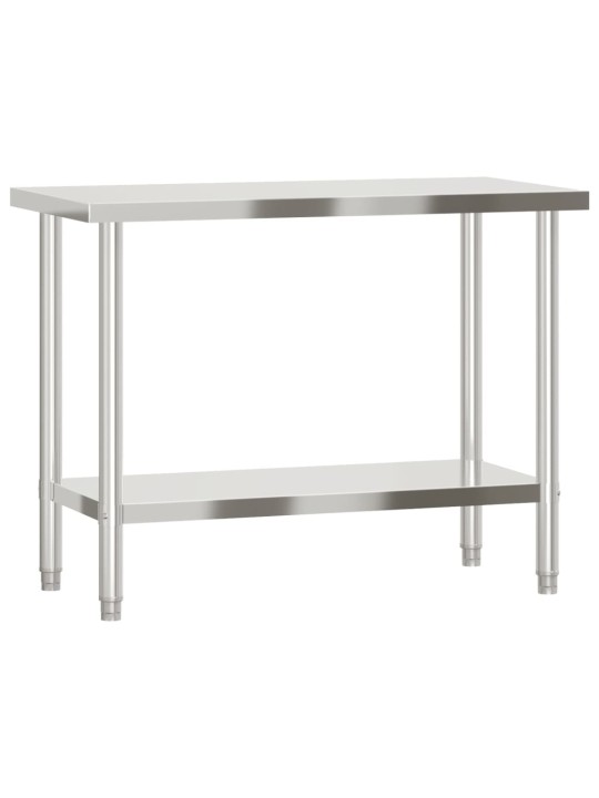 Kuchyňský pracovní stůl 110 x 55 x 85 cm nerezová ocel