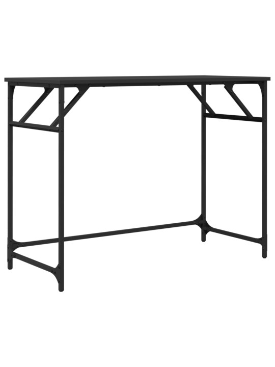 Psací stůl černý 100x45x76 cm kompozit a práškově lakovaná ocel
