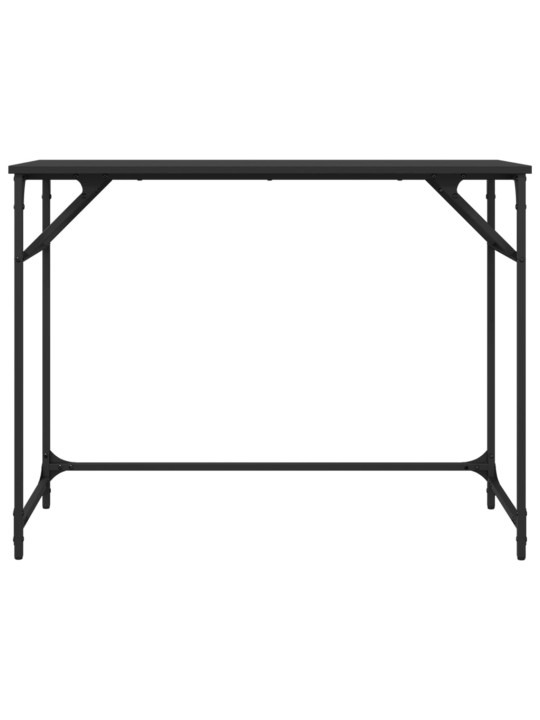 Psací stůl černý 100x45x76 cm kompozit a práškově lakovaná ocel