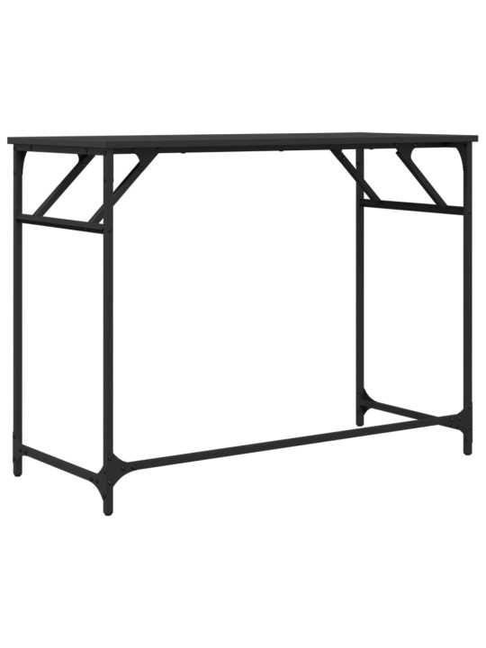 Psací stůl černý 100x45x76 cm kompozit a práškově lakovaná ocel