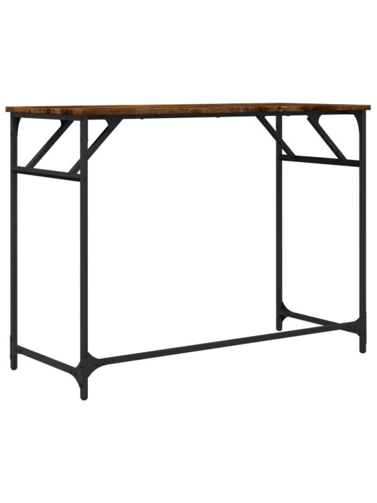 Psací stůl kouřový dub 100 x 45 x 76 cm kompozitní dřevo a ocel