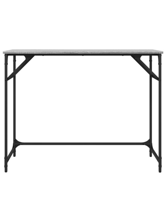 Psací stůl šedý sonoma 100 x 45 x 76 cm kompozitní dřevo a ocel