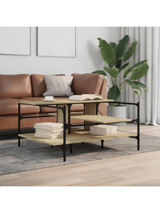 Konferenční stolek dub sonoma 100x100x48,5 cm kompozitní dřevo