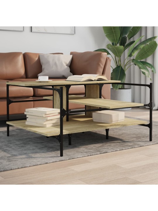 Konferenční stolek dub sonoma 100x100x48,5 cm kompozitní dřevo