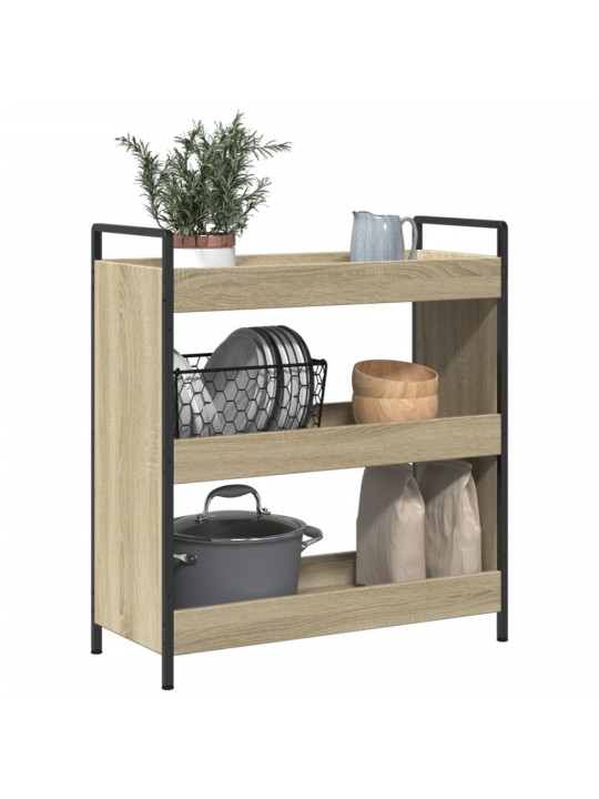 Kuchyňský vozík dub sonoma 70 x 30 x 82 cm kompozitní dřevo