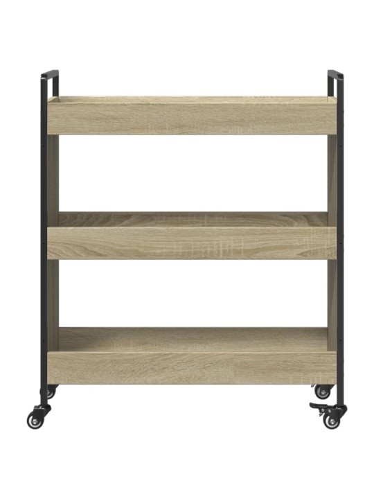 Kuchyňský vozík dub sonoma 70 x 30 x 82 cm kompozitní dřevo