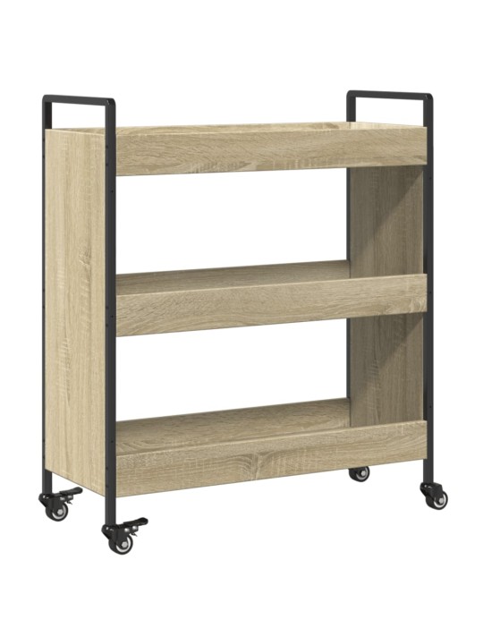 Kuchyňský vozík dub sonoma 70 x 30 x 82 cm kompozitní dřevo