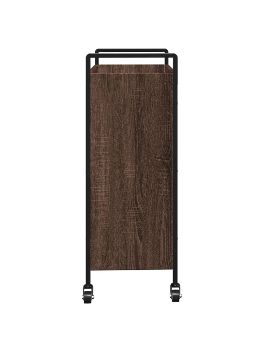 Kuchyňský vozík hnědý dub 70 x 30 x 82 cm kompozitní dřevo