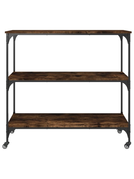 Kuchyňský vozík kouřový dub 102 x 50 x 95 cm kompozitní dřevo