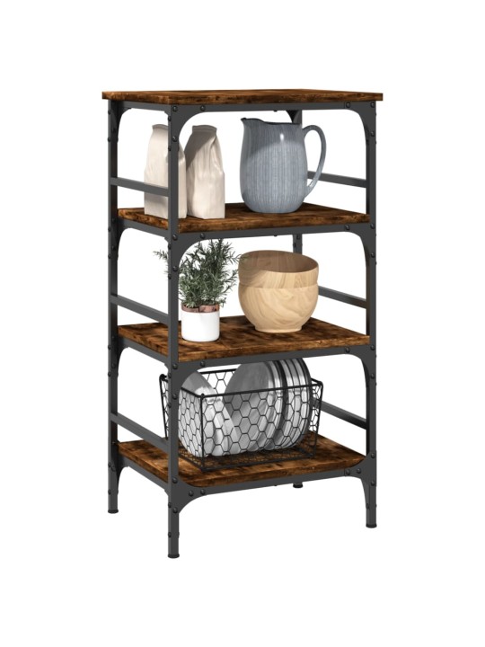 Kuchyňský vozík kouřový dub 45 x 35 x 89,5 cm kompozitní dřevo