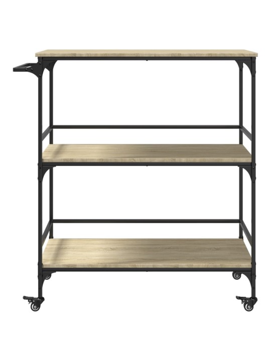 Kuchyňský vozík dub sonoma 100,5x50x105 cm kompozitní dřevo