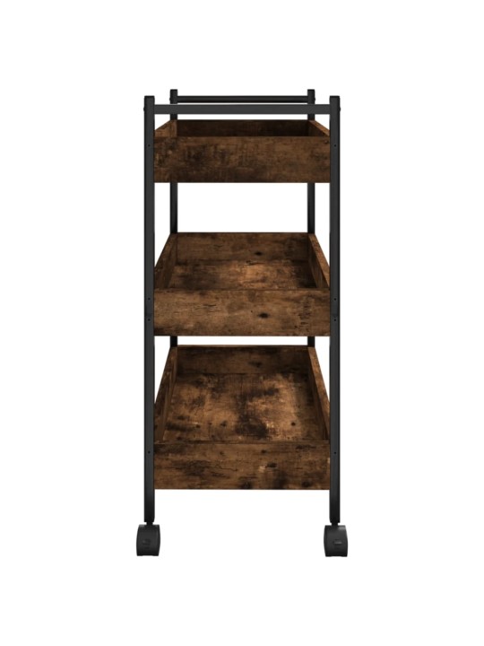 Kuchyňský vozík kouřový dub 50 x 30 x 70 cm kompozitní dřevo
