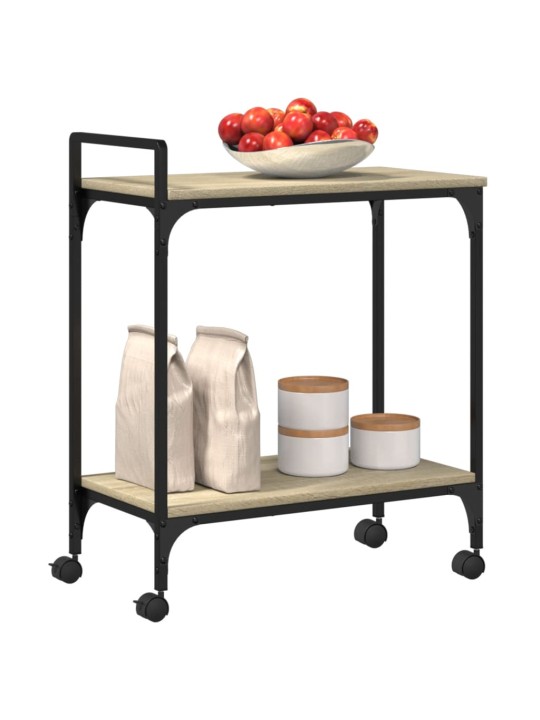 Kuchyňský vozík dub sonoma 60,5 x 31 x 72,5 cm kompozitní dřevo