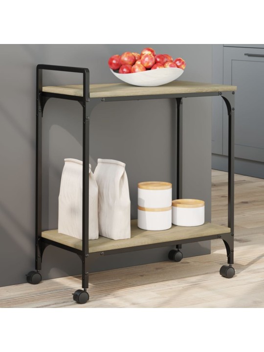 Kuchyňský vozík dub sonoma 60,5 x 31 x 72,5 cm kompozitní dřevo