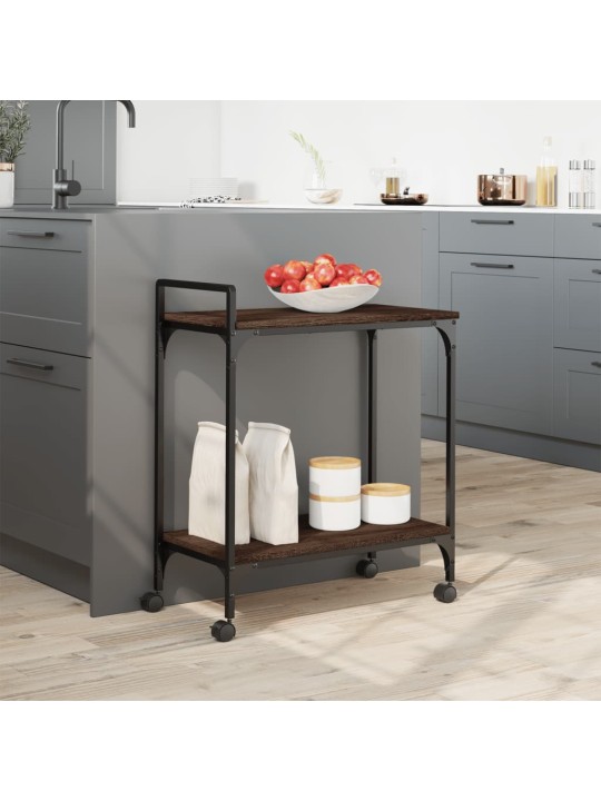 Kuchyňský vozík dub sonoma 60,5 x 31 x 72,5 cm kompozitní dřevo