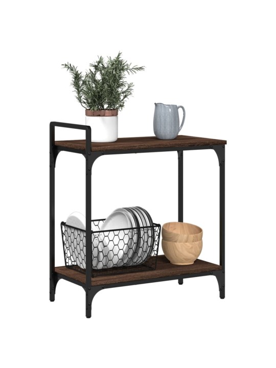 Kuchyňský vozík dub sonoma 60,5 x 31 x 72,5 cm kompozitní dřevo
