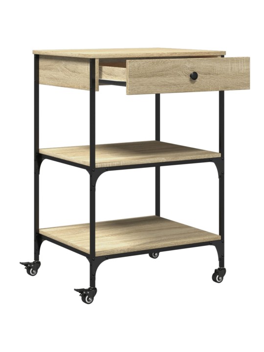 Kuchyňský vozík dub sonoma 60 x 48 x 89,5 cm kompozitní dřevo