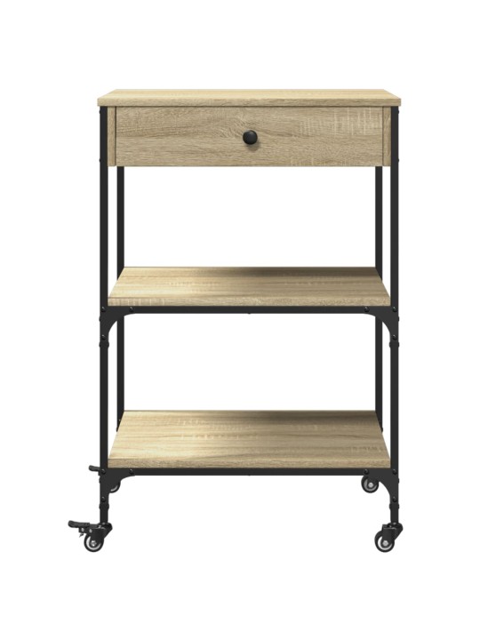 Kuchyňský vozík dub sonoma 60 x 48 x 89,5 cm kompozitní dřevo