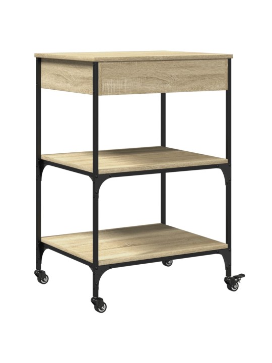 Kuchyňský vozík dub sonoma 60 x 48 x 89,5 cm kompozitní dřevo