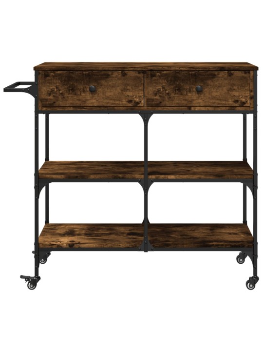Kuchyňský vozík kouřový dub 105 x 42 x 95 cm kompozitní dřevo