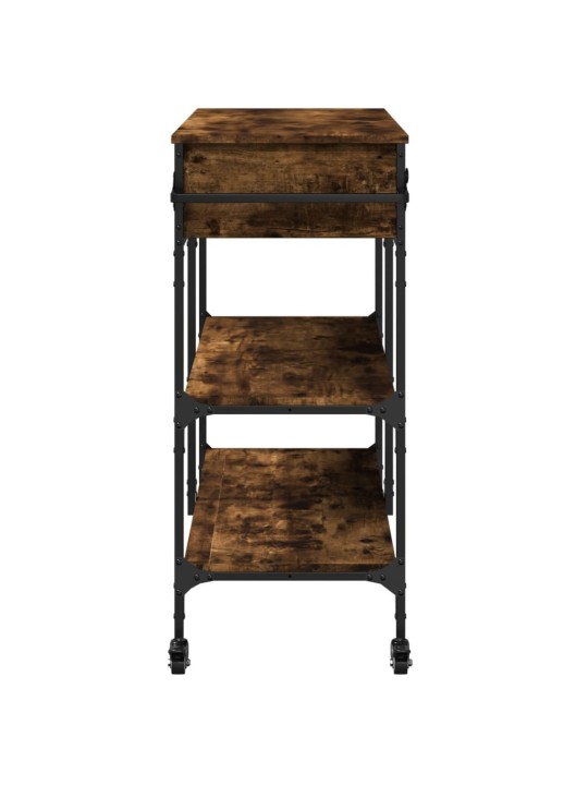 Kuchyňský vozík kouřový dub 105 x 42 x 95 cm kompozitní dřevo