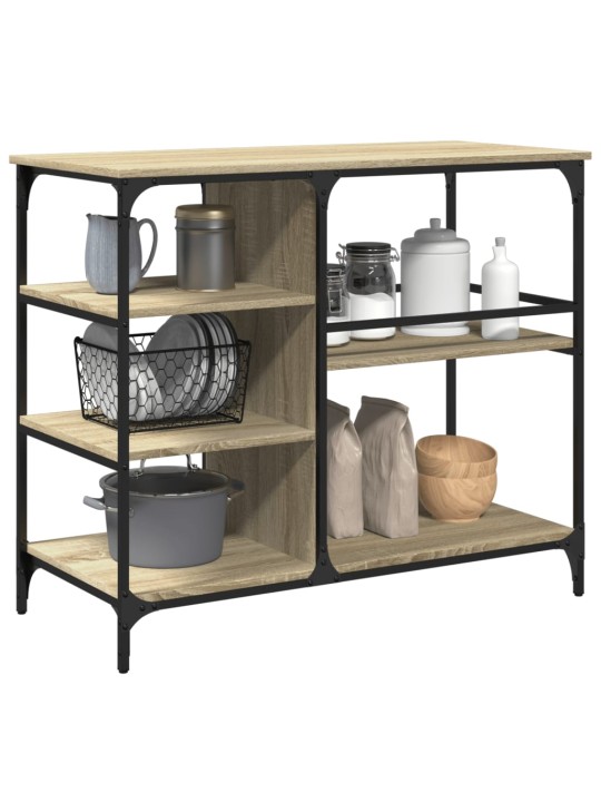 Kuchyňský vozík dub sonoma 100 x 45 x 89,5 cm kompozitní dřevo