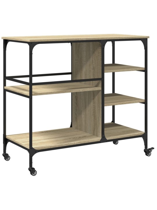 Kuchyňský vozík dub sonoma 100 x 45 x 89,5 cm kompozitní dřevo