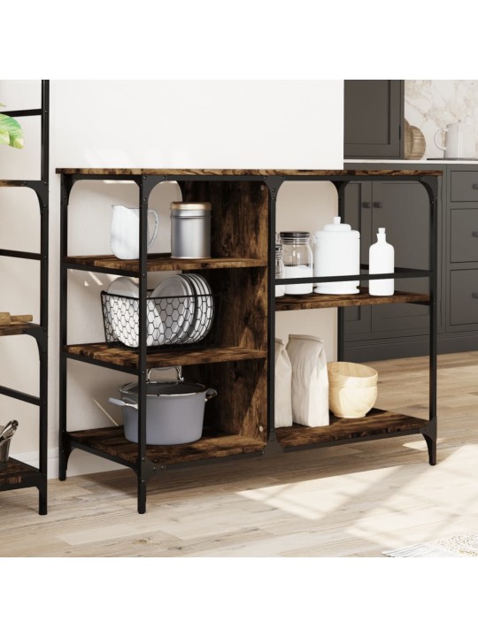 Kuchyňský vozík kouřový dub 100 x 45 x 89,5 cm kompozitní dřevo
