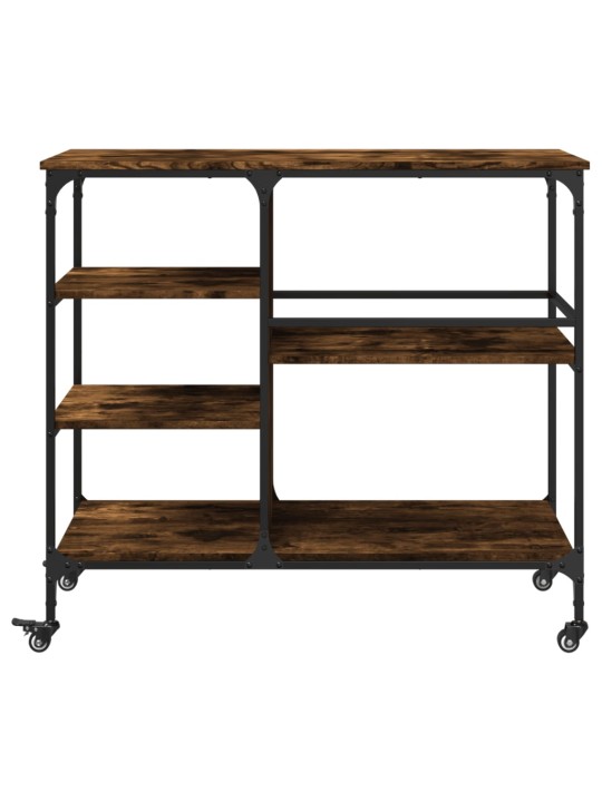 Kuchyňský vozík kouřový dub 100 x 45 x 89,5 cm kompozitní dřevo