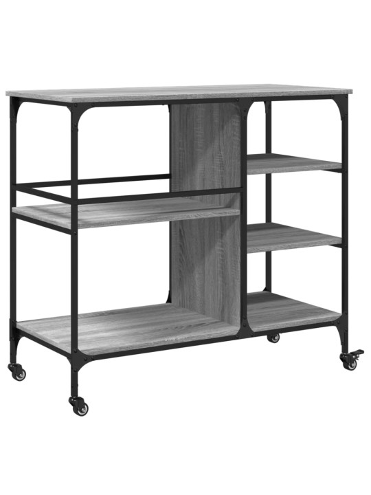 Kuchyňský vozík šedý sonoma 100 x 45 x 89,5 cm kompozitní dřevo