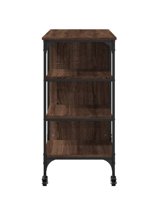 Kuchyňský vozík hnědý dub 100 x 45 x 89,5 cm kompozitní dřevo