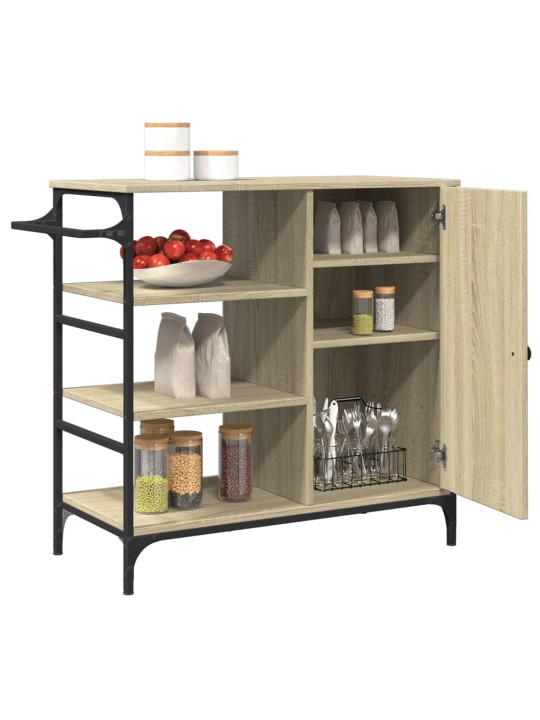 Kuchyňský vozík dub sonoma 87,5x38,5x84,5 cm kompozitní dřevo
