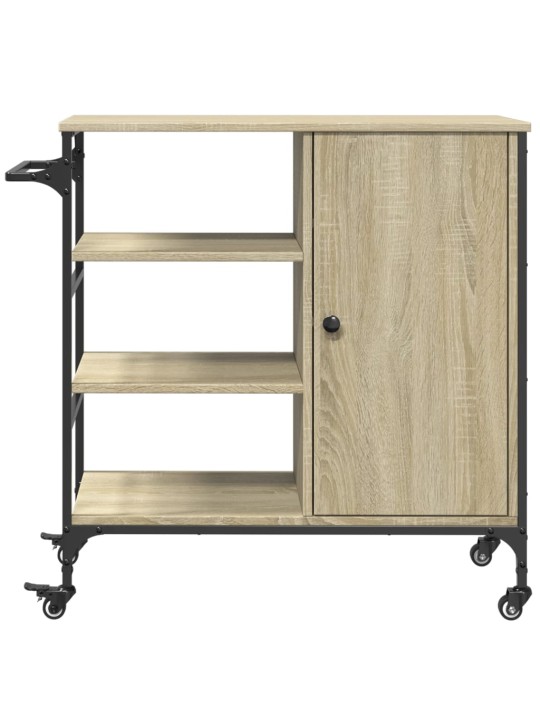 Kuchyňský vozík dub sonoma 87,5x38,5x84,5 cm kompozitní dřevo